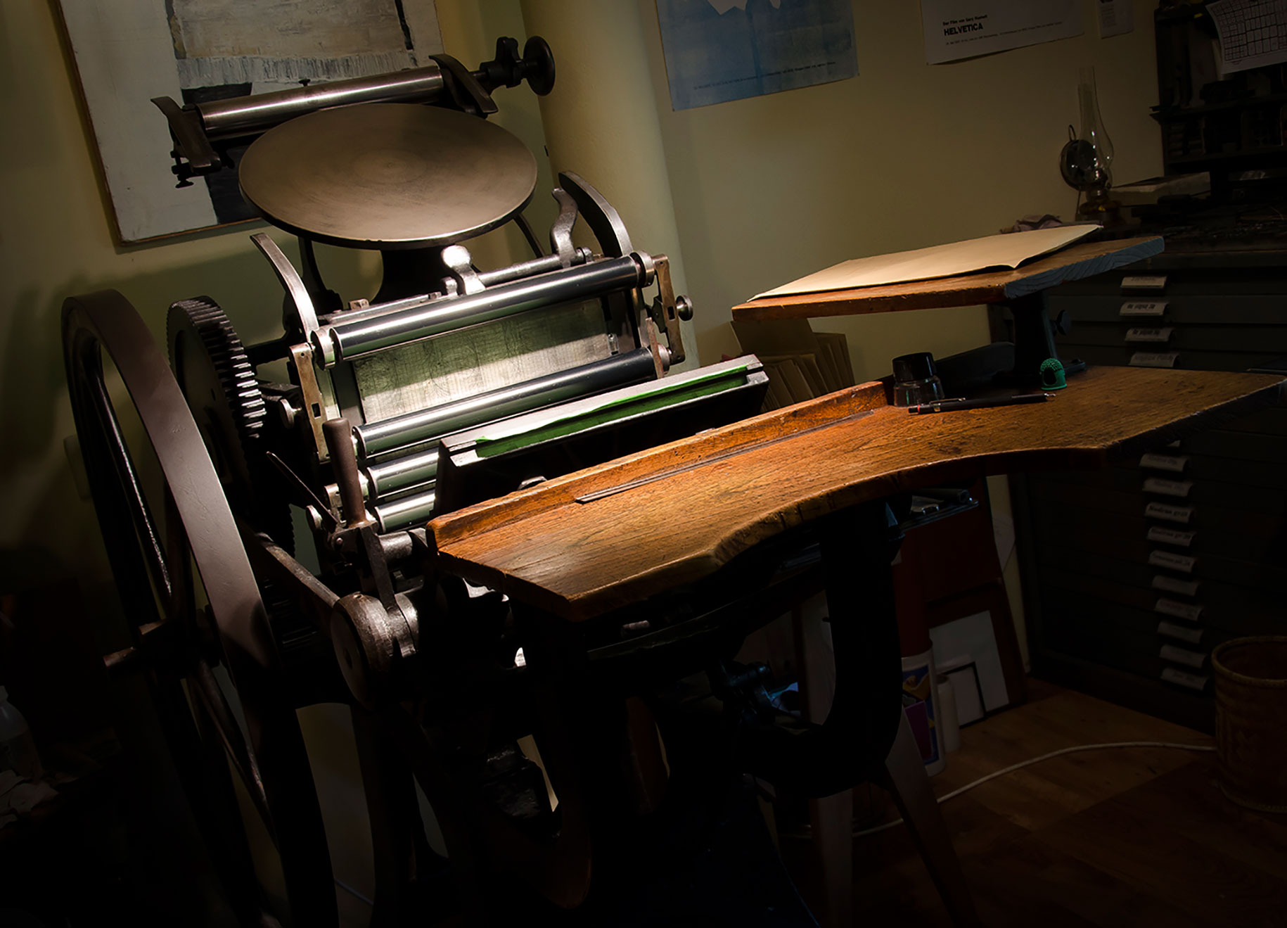 La Triomphante letterpress machine